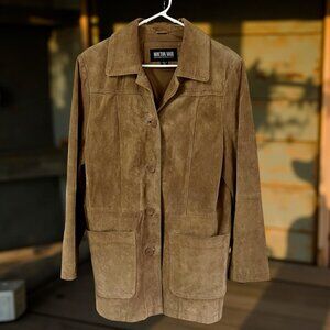 Vintage Mouton Noir - Unisex Suede Jacket - Perfect for Fall